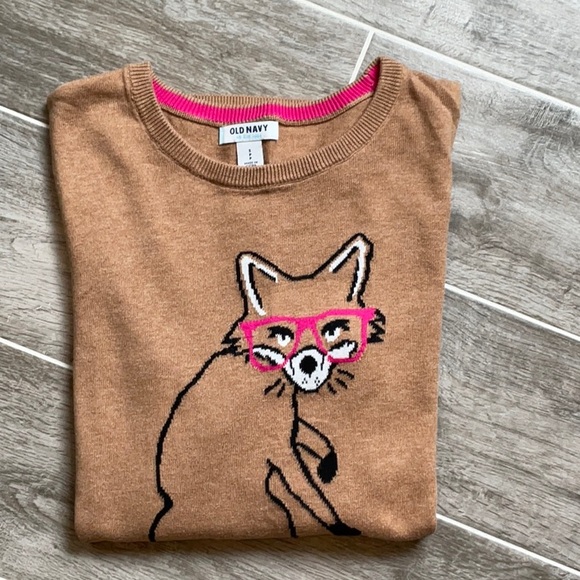 Old Navy Icon Fox Crew Neck Sweater S - Picture 1 of 8